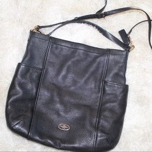 Buttery COACH crossbody tote